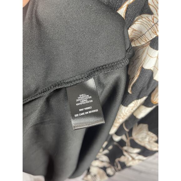 Torrid Dress Womens 2X 18-20 Black Floral Midi Ruffle Surplice Gauze Dress - Picture 7 of 14